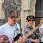 The Big Push busking